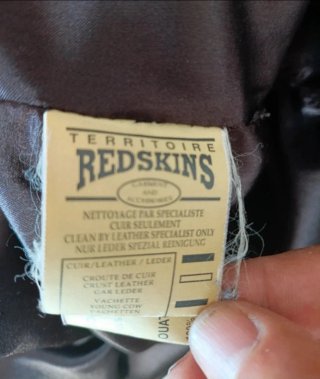 Chaquetón cuero auténtico Redskins XL Medidas indi