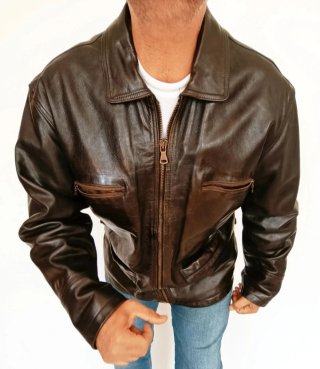 Chaquetón cuero auténtico Redskins XL Medidas indi