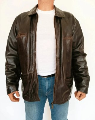 Chaquetón cuero auténtico Redskins XL Medidas indi