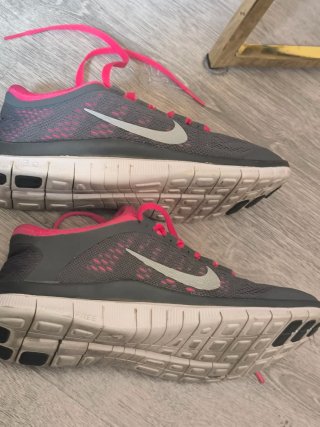 Zapatillas Nike Free 3.0 Gris y Rosa