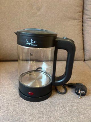 Hervidor de agua cristal y negro nuevo