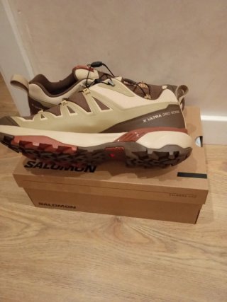 Salomon Botas de trekking beige y marrón