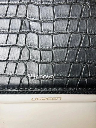 Bolso cartera Vilanova negro efecto coco con caden