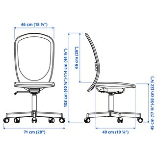 Silla de oficina IKEA FLINTAN Negra