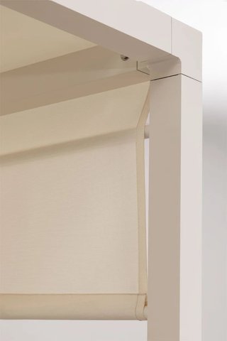 SKLUM Cama balinesa reclinable en aluminio y tela