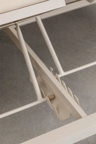 SKLUM Cama balinesa reclinable en aluminio y tela