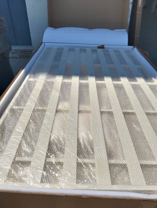 SKLUM Cama balinesa reclinable en aluminio y tela