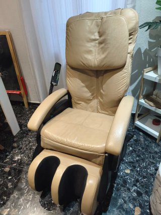 Sillón de Masaje Beige y Negro