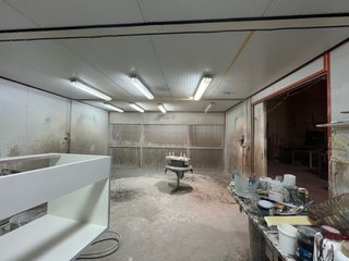 Cabina de pintura presurizada y calefactada