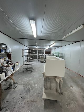 Cabina de pintura presurizada y calefactada