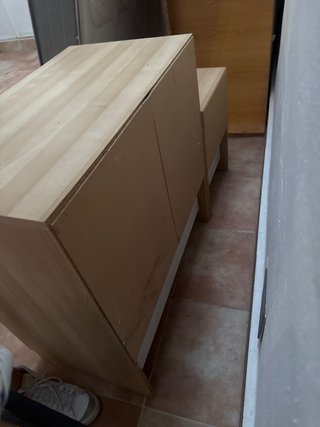 Conjunto comoda y mesita de noche