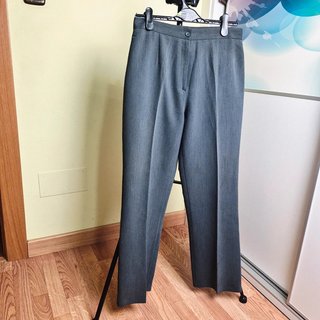 Pantalón vestir gris talla 44 elegante