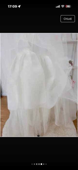 Sottogonna Tulle Vintage Bianca XS