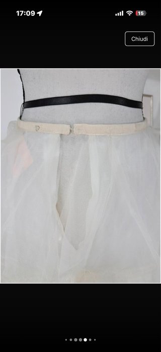 Sottogonna Tulle Vintage Bianca XS