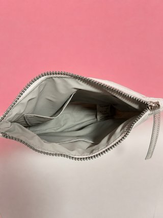 Neceser Loewe Blanco y Plateado Nuevo