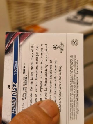 Fermín López RC Topps - Tarjeta Fútbol