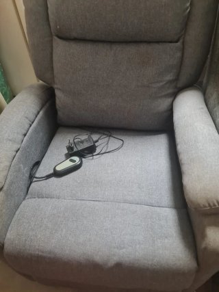 Sillón Eléctrico Reclinable Gris