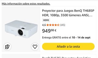 Proyector BenQ Blanco