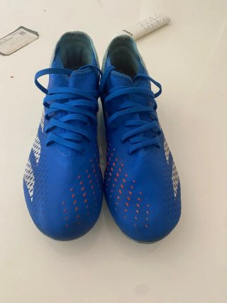 Botas de fútbol Adidas Predator azules talla 39