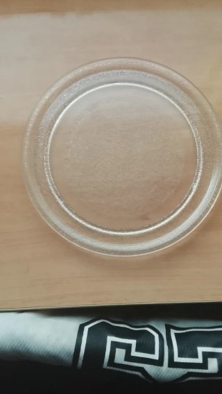 Plato de microondas de cristal de 24'5cms