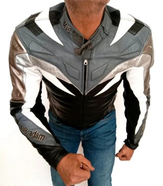 Racing motociclismo cuero protecciones L medidas