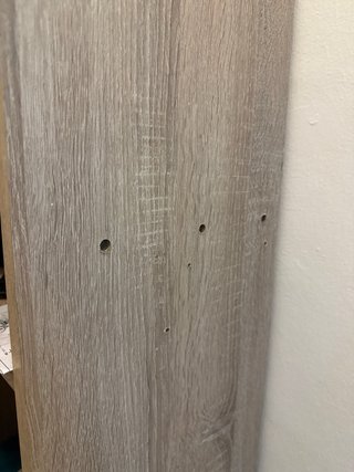 Armario estrecho madera y cristal
