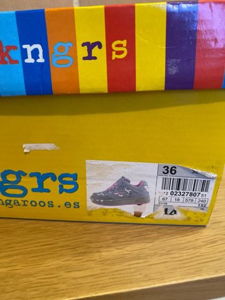 Zapatillas Kangaroos con ruedas Talla 36