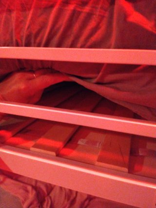 Cama litera  con escaleras y estanterías Somir col
