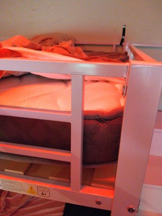 Cama litera  con escaleras y estanterías Somir col