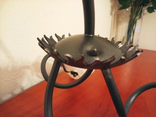 Lámpara de techo metal y cristal