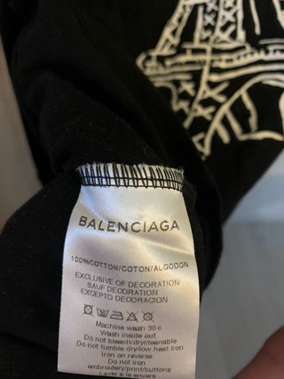 Camiseta Balenciaga Negra Talla M