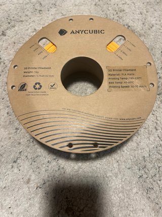 Filamento PLA Matte Anycubic Naranja 1kg