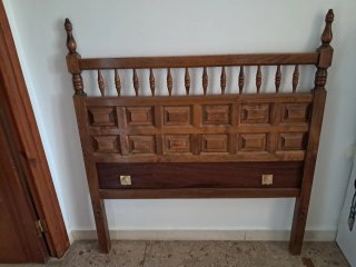 Cabecero de madera individual