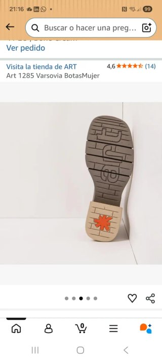Botines The ART Co.Talla 41 Piel Beige a estrenar