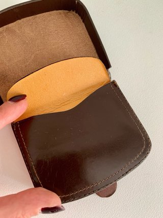 Cartera de piel vintage