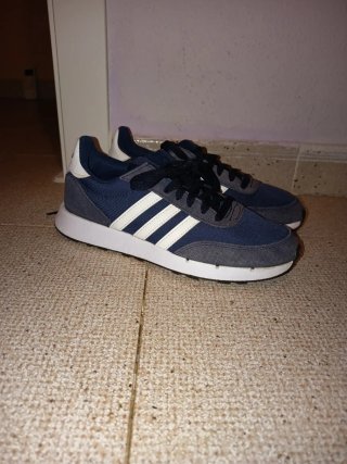 Zapatillas Adidas Mujer Azul y Blanco