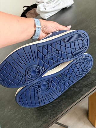 Zapatillas Lacoste Azul y Blanco