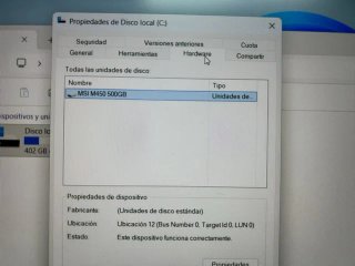 ☑️NVMe M.2 MSI Spatium M450 500GB