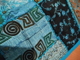 Alfombra/tapiz Patchwork India 95x145cm