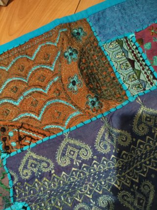 Alfombra/tapiz Patchwork India 95x145cm