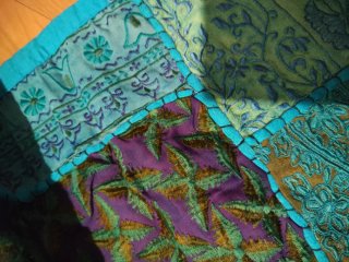 Alfombra/tapiz Patchwork India 95x145cm