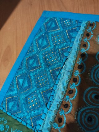 Alfombra/tapiz Patchwork India 95x145cm