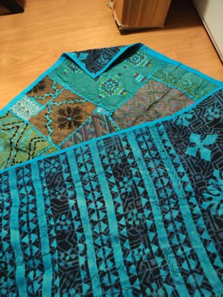 Alfombra/tapiz Patchwork India 95x145cm