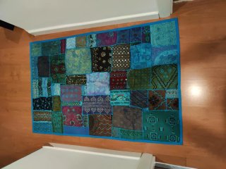 Alfombra/tapiz Patchwork India 95x145cm