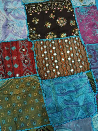 Alfombra/tapiz Patchwork India 95x145cm