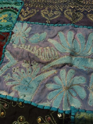 Alfombra/tapiz Patchwork India 95x145cm
