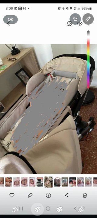 Cochecito de bebé con silla de coche