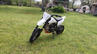 Moto Cross 125cc 4 Tiempos Blanca semi automática