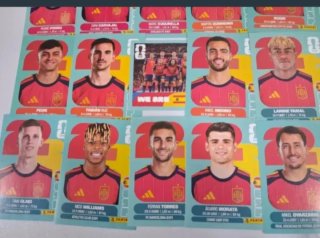 España Campeona del Mundial 2026. Los 20 cromos.