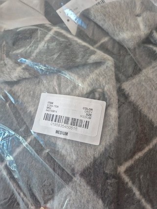 Chaqueta Hollister mujer rombos gris talla M...